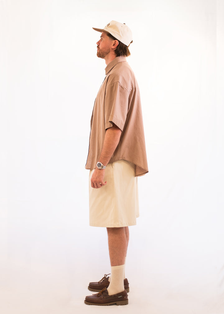 Chemise manches courtes en popeline