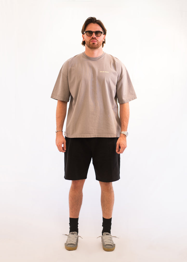 Short en coton noir