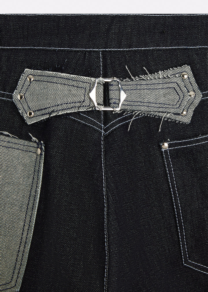 Jean en denim brut