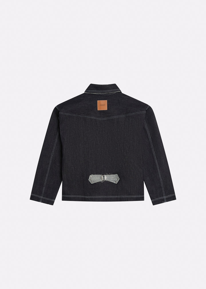 Veste en denim brut